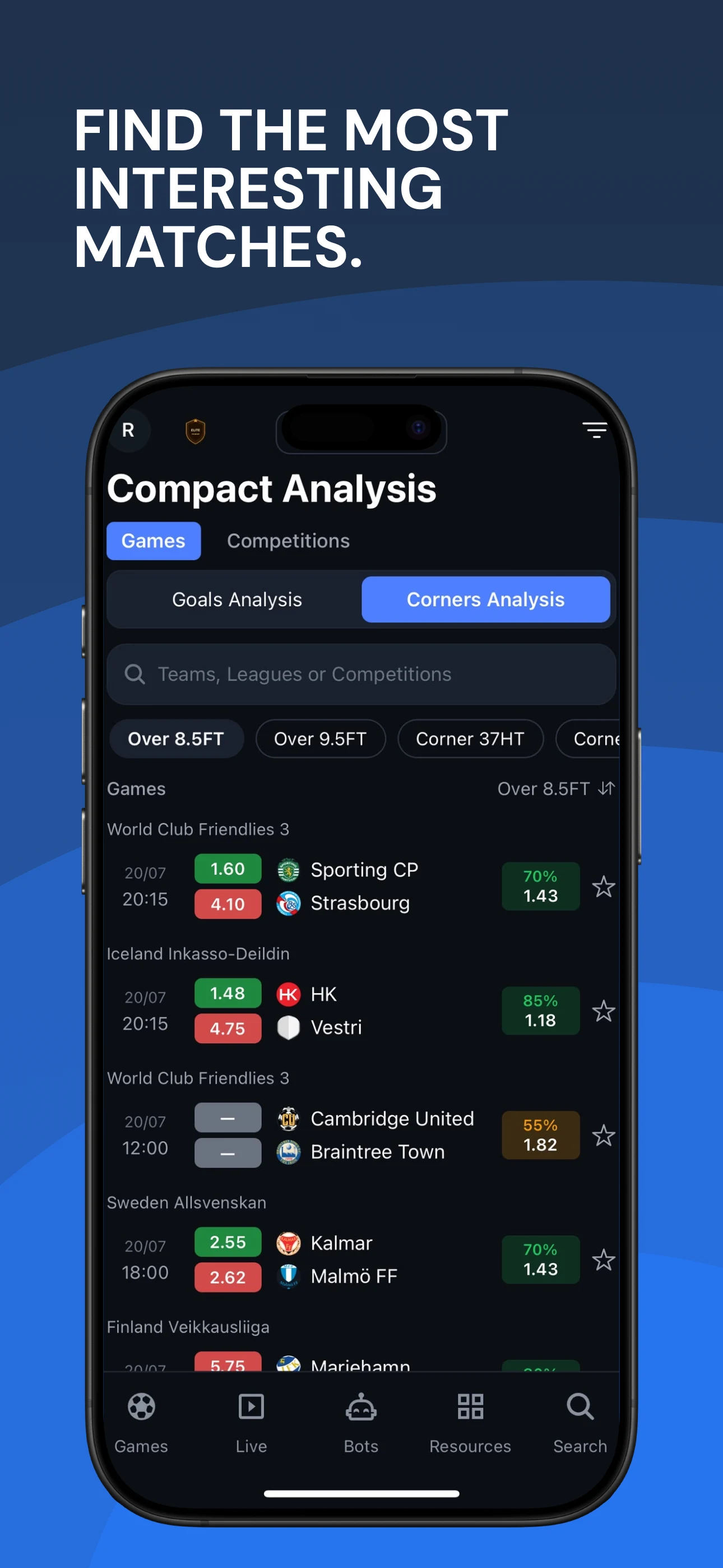 CornerPro Football Stats screenshot